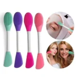 Double-Ended Silicone Face Mask & Cleansing Brush | Soft, Reusable Skin Care Applicator Tool (Pack of 2) - Image 9