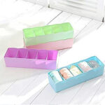 1 Pcs 5 Grid Multipurpose Divider Storage Box | Random Colors - Image 2