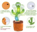 Rechargeable Dancing Cactus Toy with Hat | Interactive Singing & Talking Plush for Toddlers and Kids - Image 4
