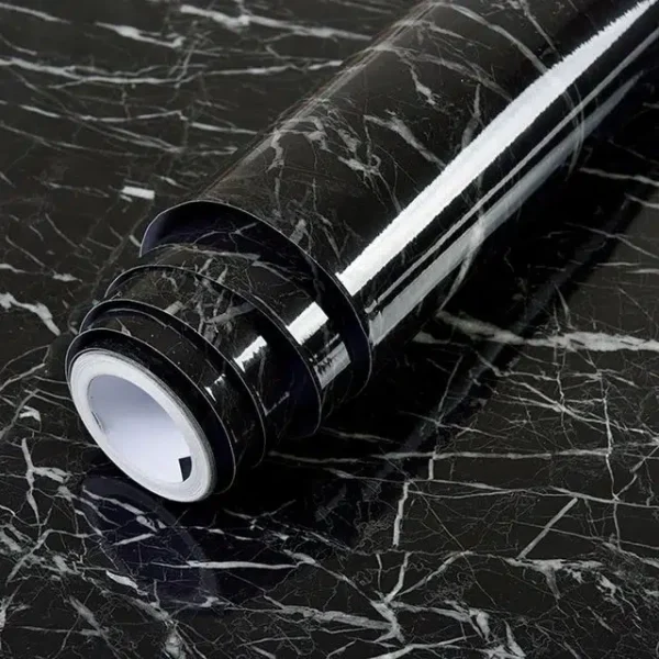 Marble Sheet Sticker | Black & White | 60 x 200 cm