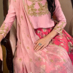 zeenya custom hand embroidered suit in Pakistan