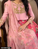 zeenya custom hand embroidered suit in Pakistan